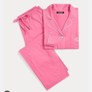 Ralph Lauren Pink Matching Pajama Set
